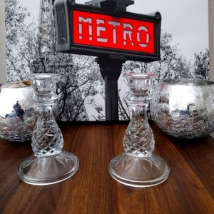 Waterford Crystal candles holders